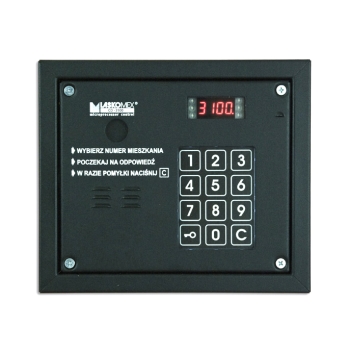 Laskomex CP-3103R - Panel zewnętrzny z czytnikiem kluczy RFID (czarny)