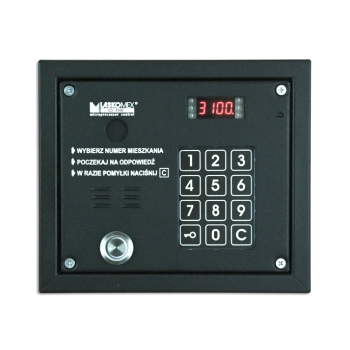 Laskomex CP-3103TP - Panel zewnętrzny z czytnikiem kluczy Dallas (czarny)